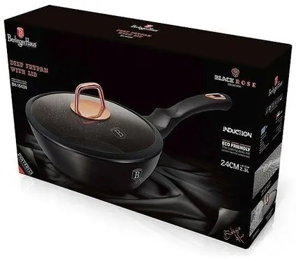Berlinger Haus Hlboká panvica s pokrievkou Black Rose Collection, 24 cm