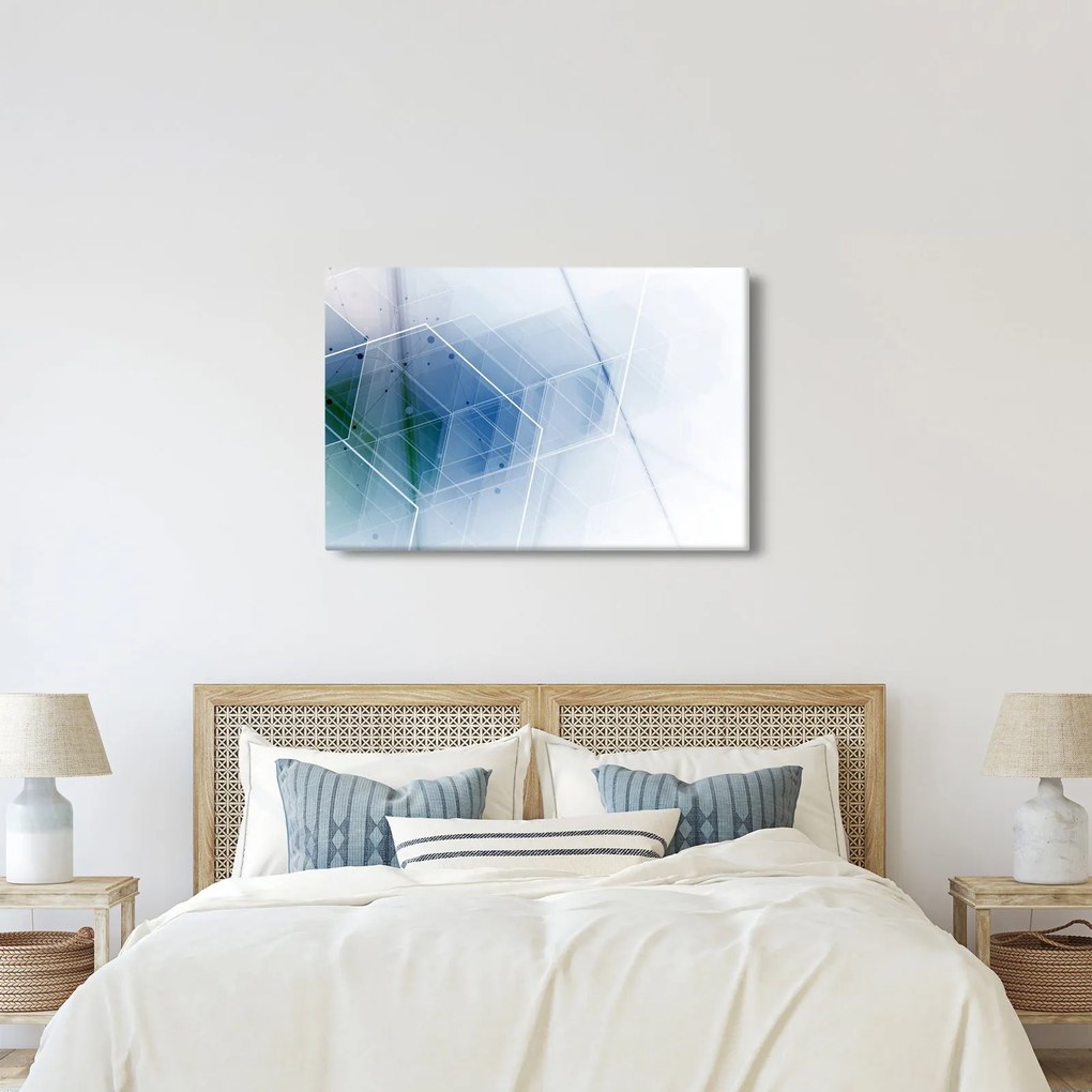 Obraz - Geometrické útvary (90x60 cm)