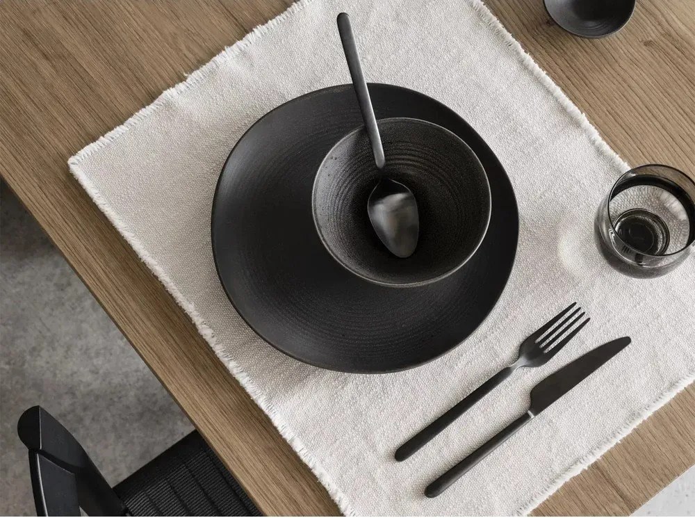 Tmavohnedý keramický tanier ø 26 cm Kumi – Blomus