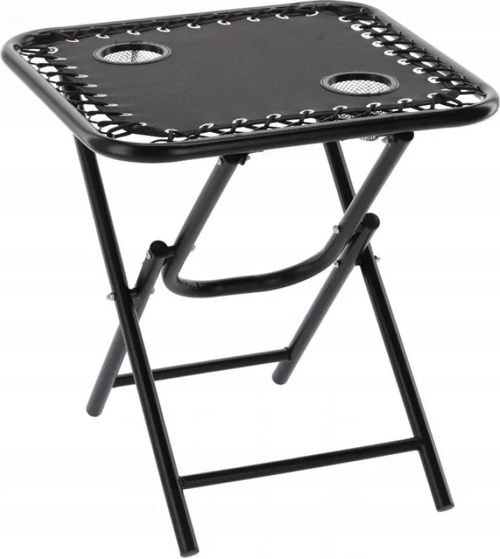 GARDEN LINE Súprava 2 záhradných stoličiek so stolom "Combo Set" v čiernej farbe LEZ7550