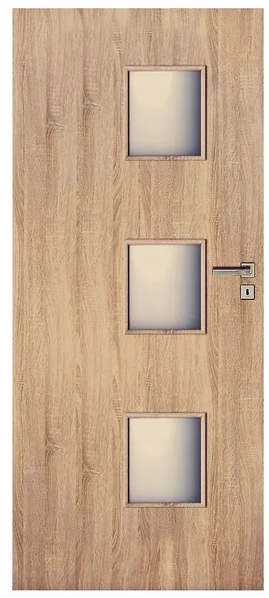 Dvere vnútorné Trio 3*3 70L dub sonoma