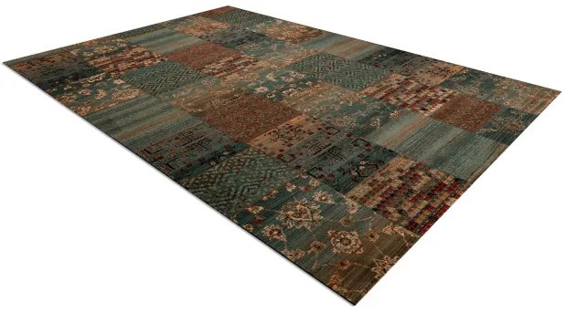 Koberec KASHQAI 4327 400 Patchwork zelený