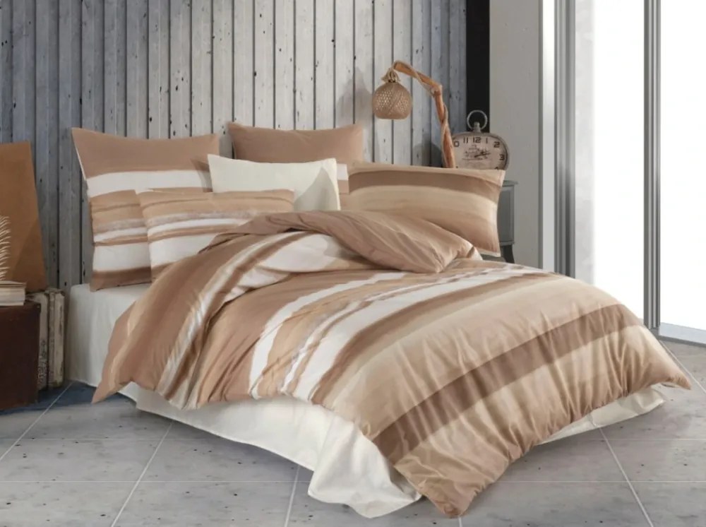 Bavlnené obliečky Orin beige 200x220/2x70x90 cm