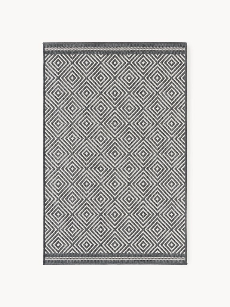 Obojstranný koberec's diamantovým vzorom do interiéru/exteriéru Reddy