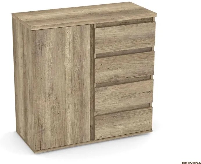 Drevona, komoda, REA AMY 7, graphite