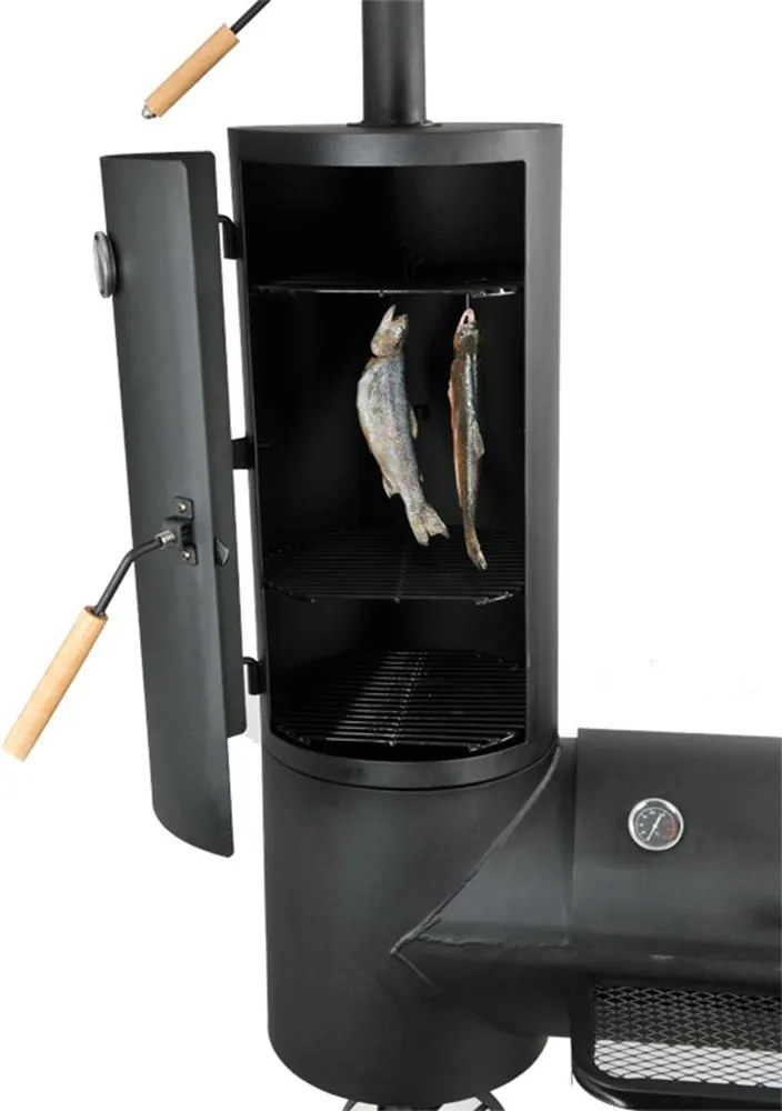 Záhradný gril s udiarňou LOKOMOTIVA AVENBERG BBQ MASTER