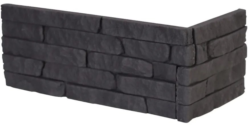 Betónový Obkladový Kameň Opal Grafitová Rohový