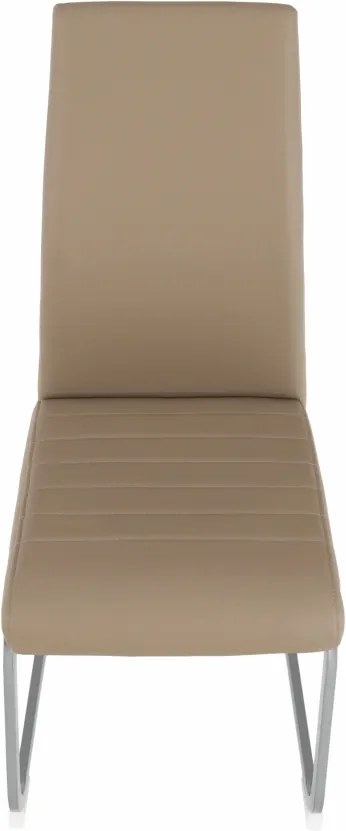 Jedálenská stolička Nobata - sivohnedá (taupe) / sivá