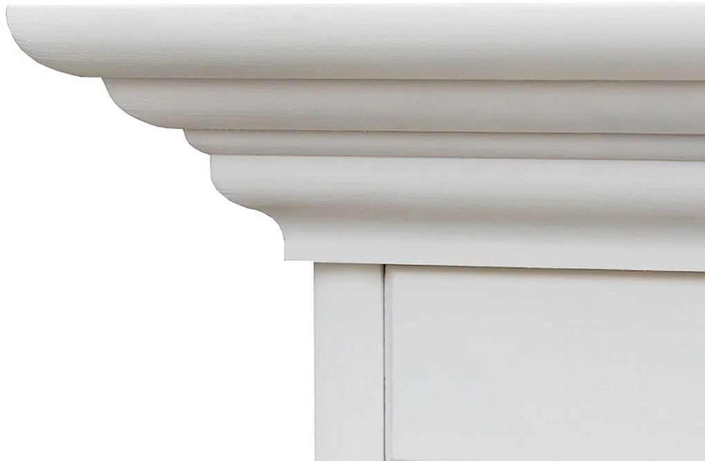 PROXIMA.store - Rustikálny TV stolík z masívneho dreva - BELLUNO ELEGANTE FARBA: biela