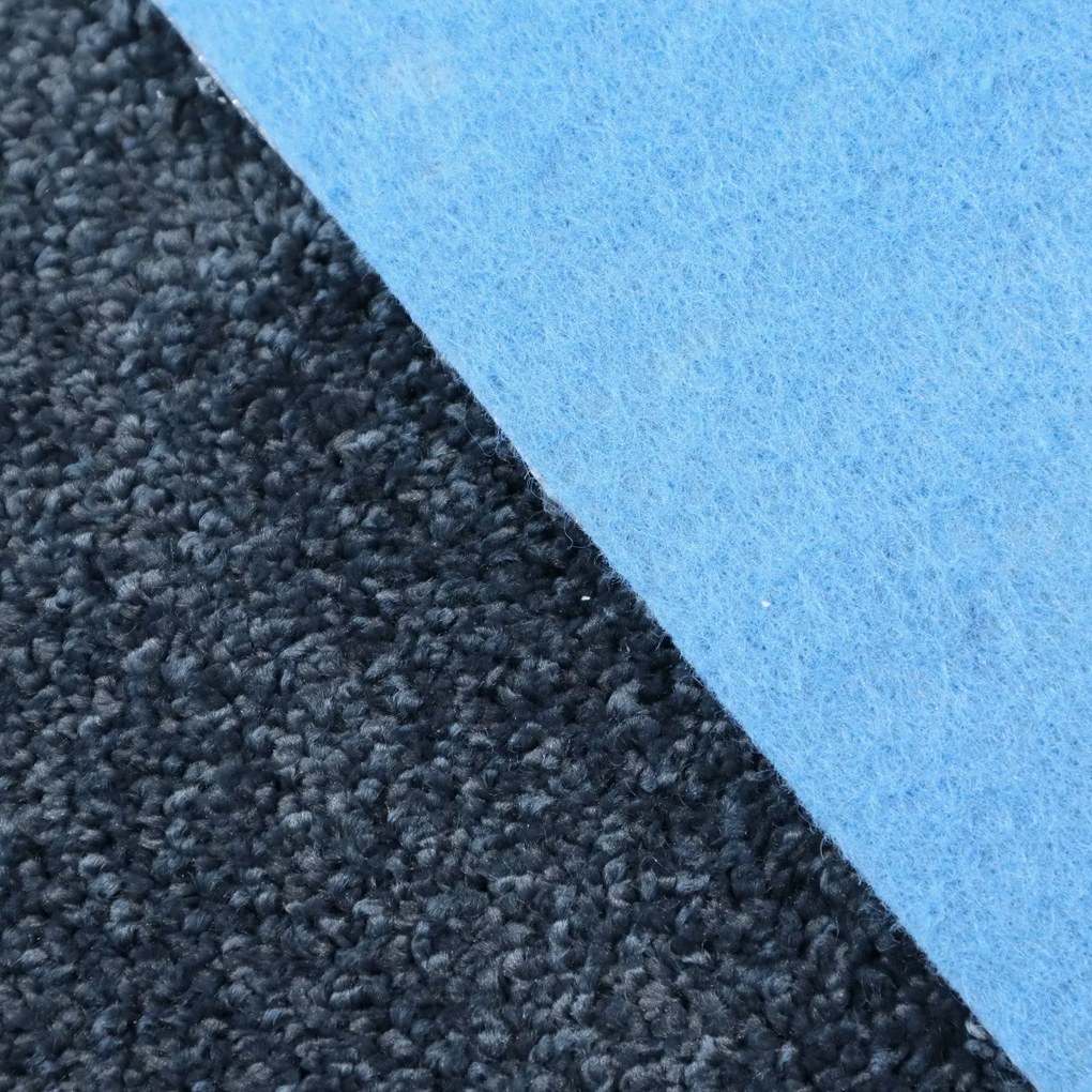 ITC, Metrážny koberec Feliz 079, na mieru, šíře 4m, modrá, filc, detská izba