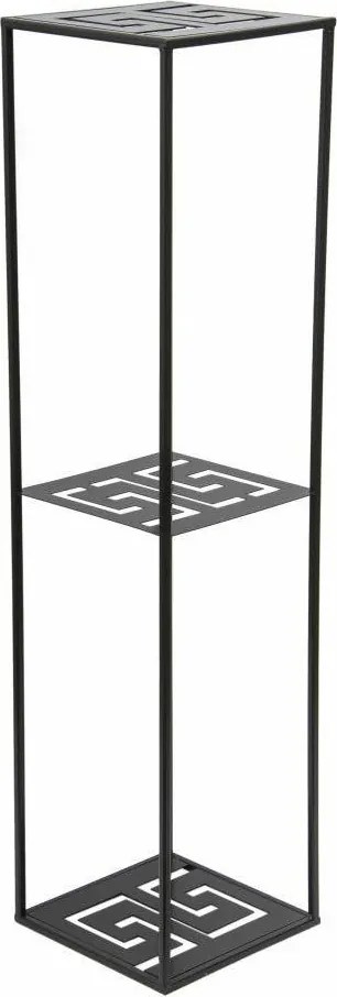 STOJAN NA KVETINÁČ DOUBLE FRAME 100X24X24 CM ČIERNA