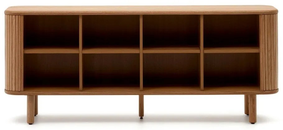 Komoda v dekore jaseňa s posuvnými dverami v prírodnej farbe 180x75,5x40 cm Mailen – Kave Home