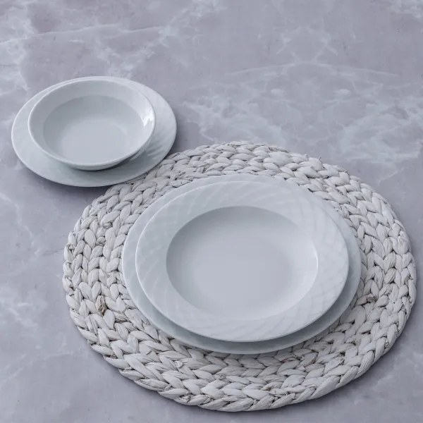 24-dielna jedálenská súprava biela/porcelán