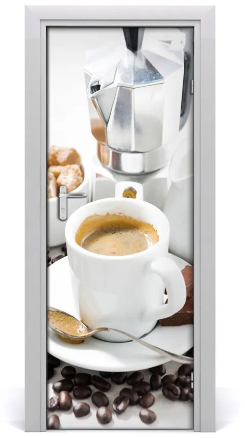 Fototapeta na dvere samolepiace šálka kávy 75x205 cm