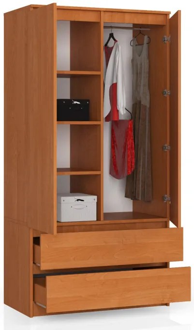 Skriňa S 90 cm 2D 2SZ CLP olcha