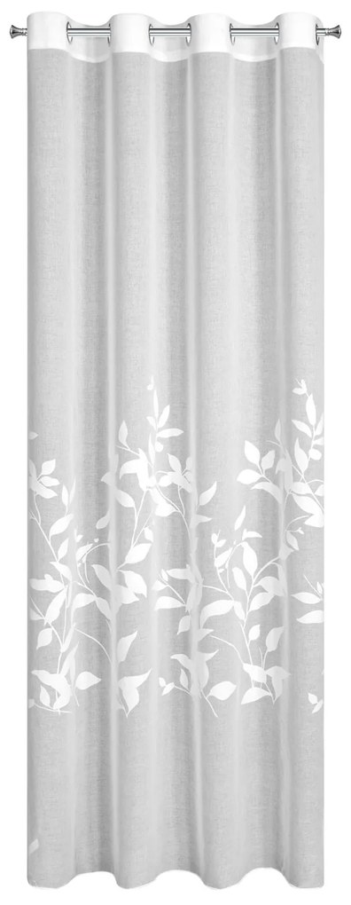 ZÁCLONA NA KRÚŽKOCH ESTELLA 140X250 CM LISTY