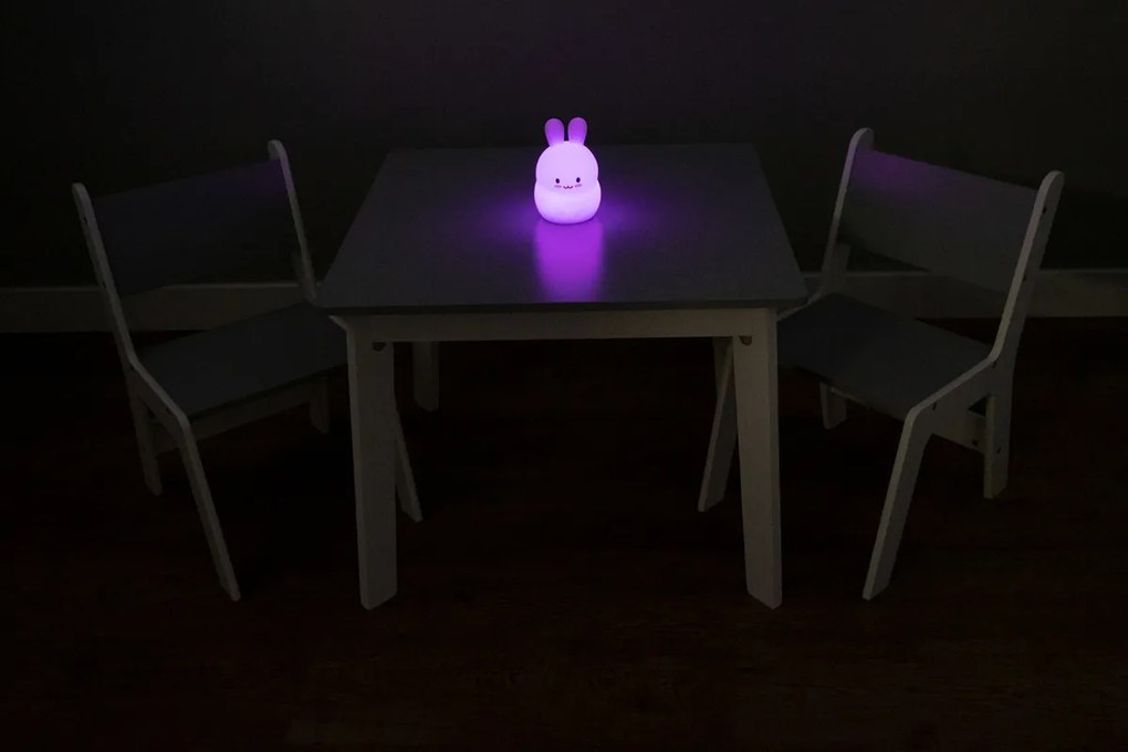 Ourbaby - Detský stolček a stoličky - šedo-biela Grey & White