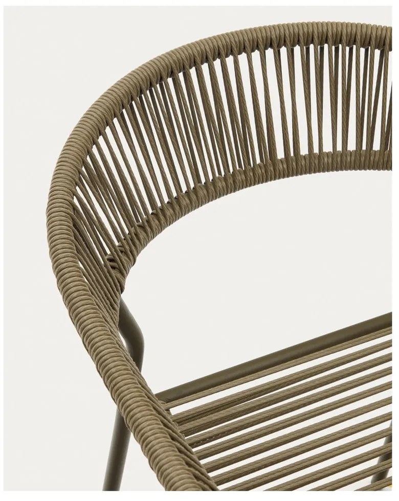 Kaki jedálenské stoličky z umelého ratanu v súprave 4 ks Futadera – Kave Home