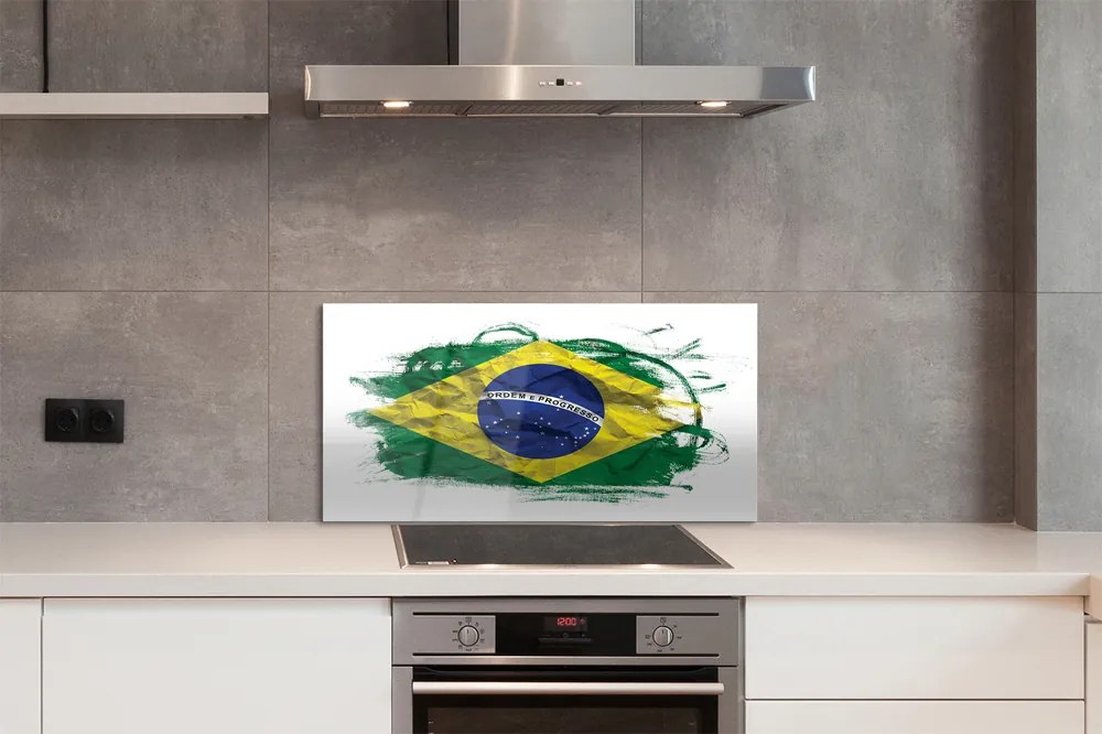 Nástenný panel  vlajka Brazílie 100x50 cm