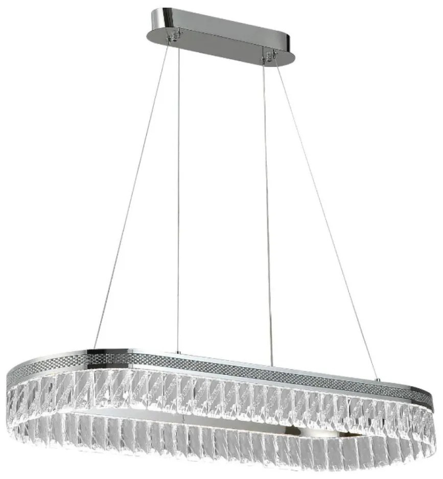 Stmievateľný LED krištáľový luster na lanku THALIA LED/50W/230V 3000-6000K + diaľkové ovládanie