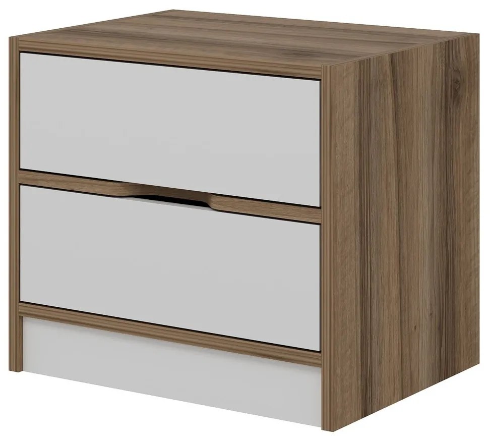 Nočný stolík Elina Walnut White
