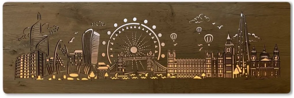 Podsvietený obraz Londyn