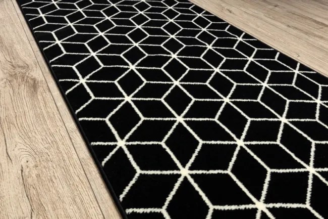 Behúň BCF BASE Cube 3956 čierny / slonia kosť