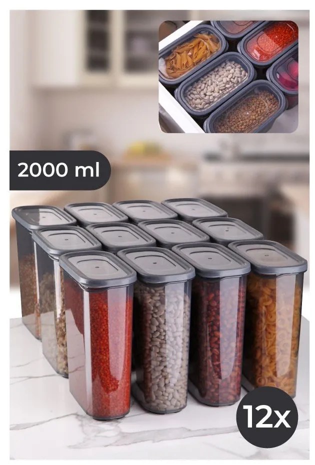 Dózy v súprave 12 ks na potraviny Fresco – Hermia