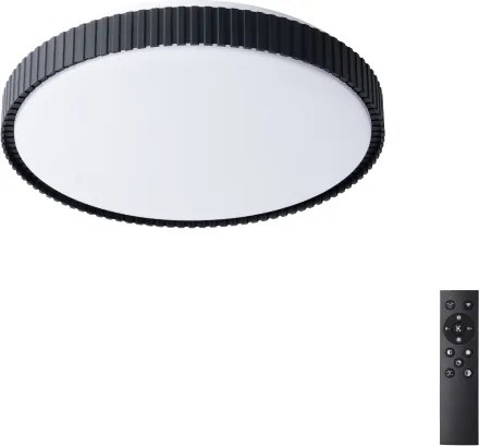 Brilagi - LED stmievateľné stropné svietidlo CORVO LED/72W/230V 3000-6000K čierne pr. 50 cm + diaľkové ovládanie