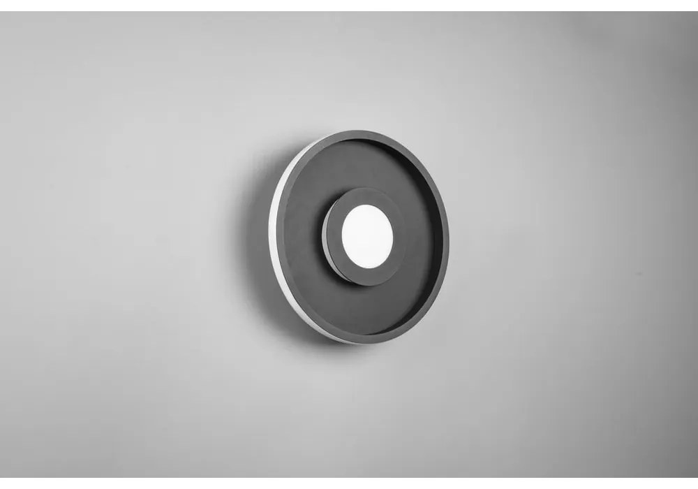 Matne čierne kovové LED stropné svietidlo ø 30 cm Ascari - Trio