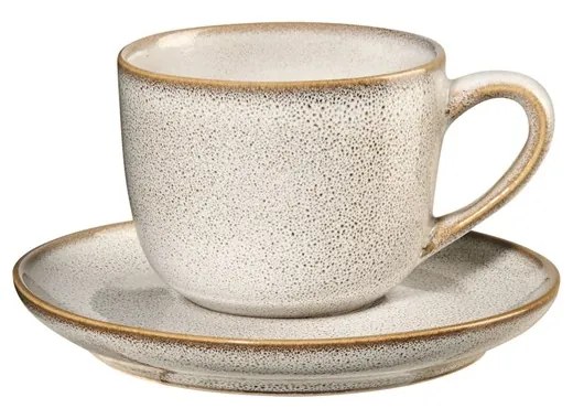 Šálek na espresso s podšálkem Asa Selection SAISONS SAND 90ml pískový