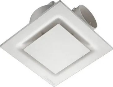 Sapho Sapho, TECTO kúpeľňový stropný ventilátor axiálny, 20W, potrubie 100mm, biela, časovač, TC202