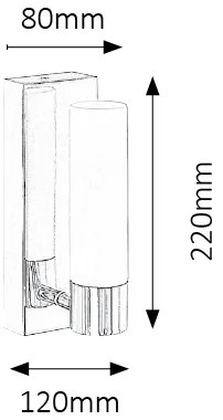 RABALUX Kúpeľňové LED svietidlo JIM