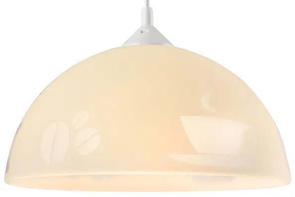 Luster na lanku 1xE27/60W/230V káva