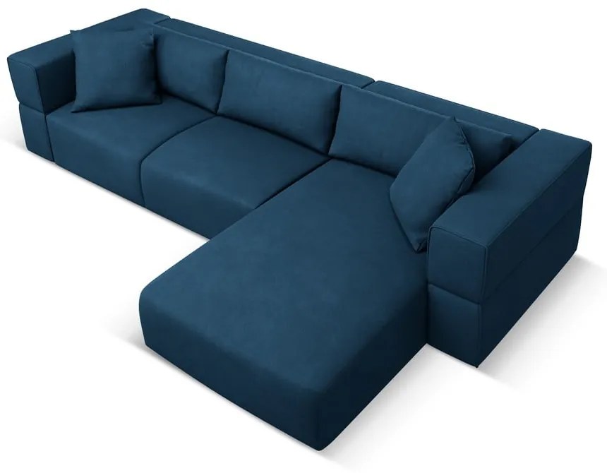 Modrá rohová pohovka, pravý roh Esther - Milo Casa