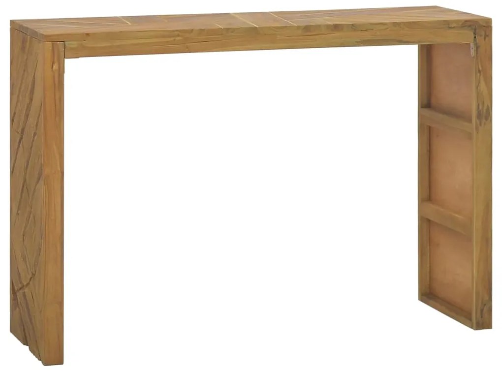 vidaXL Konzolový stolík 110x35x75 cm teakový masív