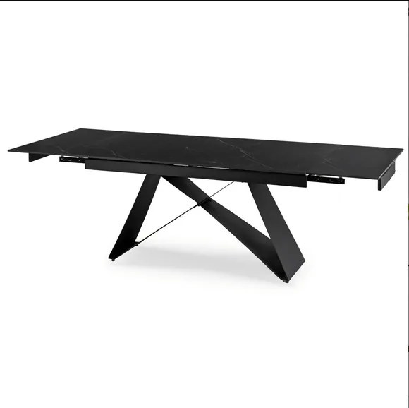 Rozkladací stôl ROCCO 160–240 cm čierny mramor / Čierna