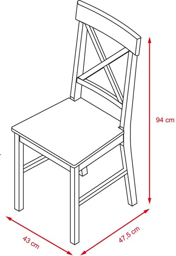 Set - 2ks Jedálenská stolička LINA
