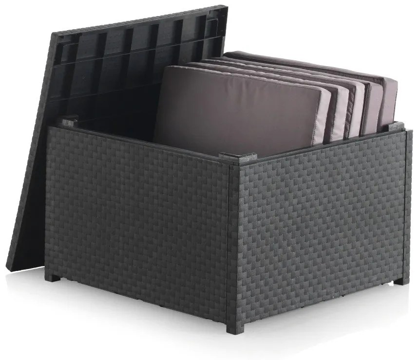 Záhradný odkladací stolík z umelého ratanu 56x56 cm – Juinsa