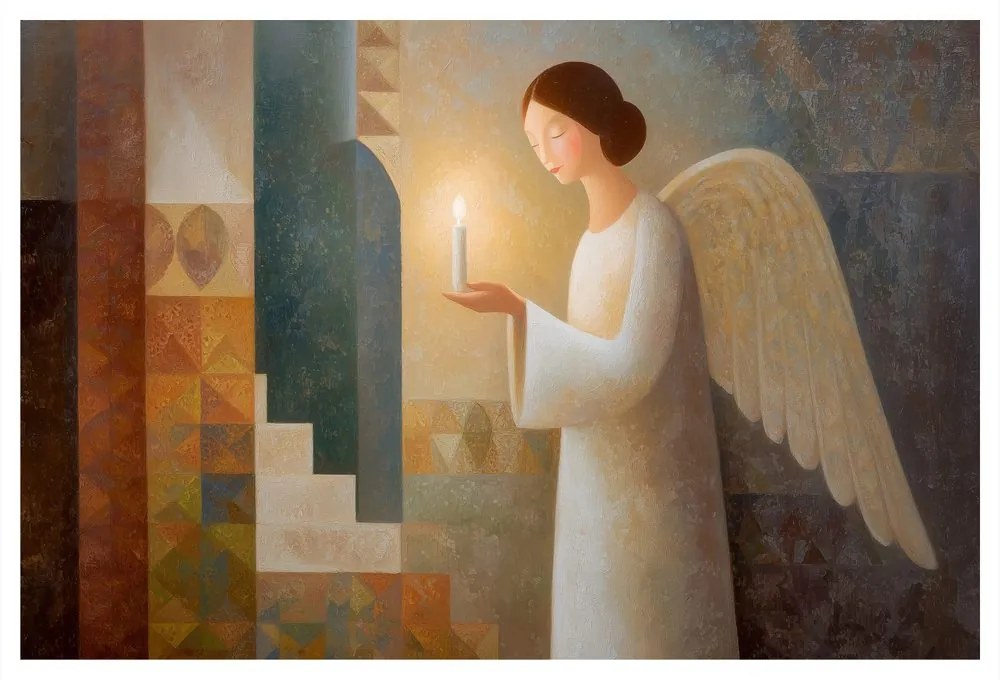 Vianočný obraz ochranný anjel