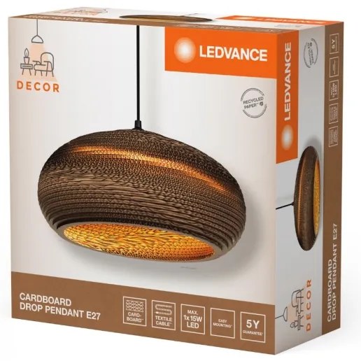 Ledvance - Luster na lanku DECOR CARDBOARD 1xE27/15W/230V pr. 40 cm