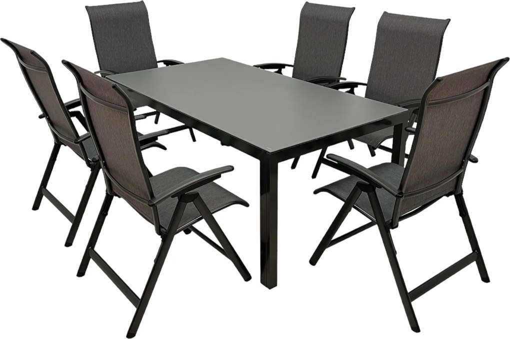 Doppler LUNA YELMO ALU, polohovacie kreslá, 6+1