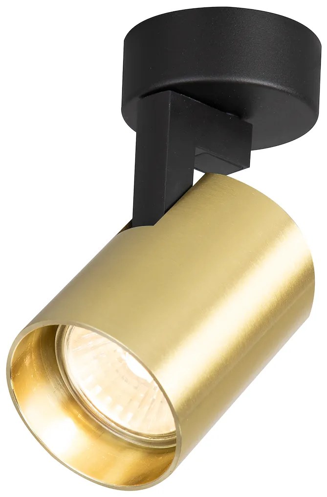 Bodové svietidlo Volf, 1x zlaté kovové tienidlo, b