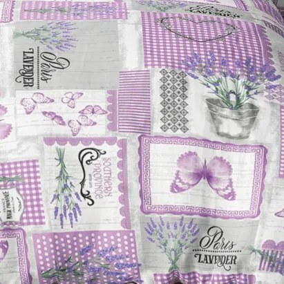 Bavlnené obliečky Homa TILDA LAVENDER 2-dielna sada 140x200 cm