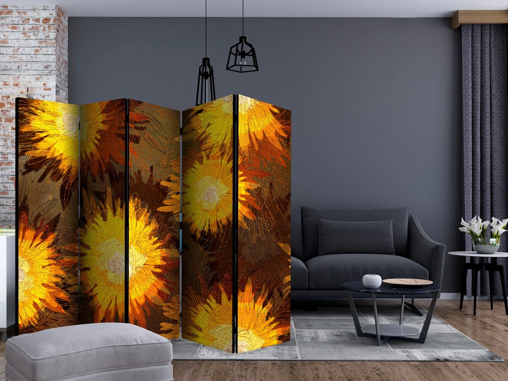 Artgeist Paraván - Sunflower dance [Room Dividers]