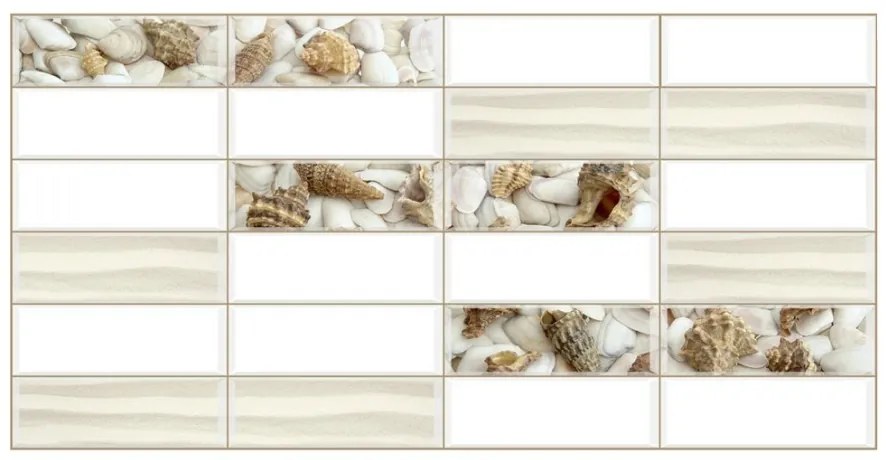 3D PVC obkladový panel 98 x 48 cm - Sand Coast