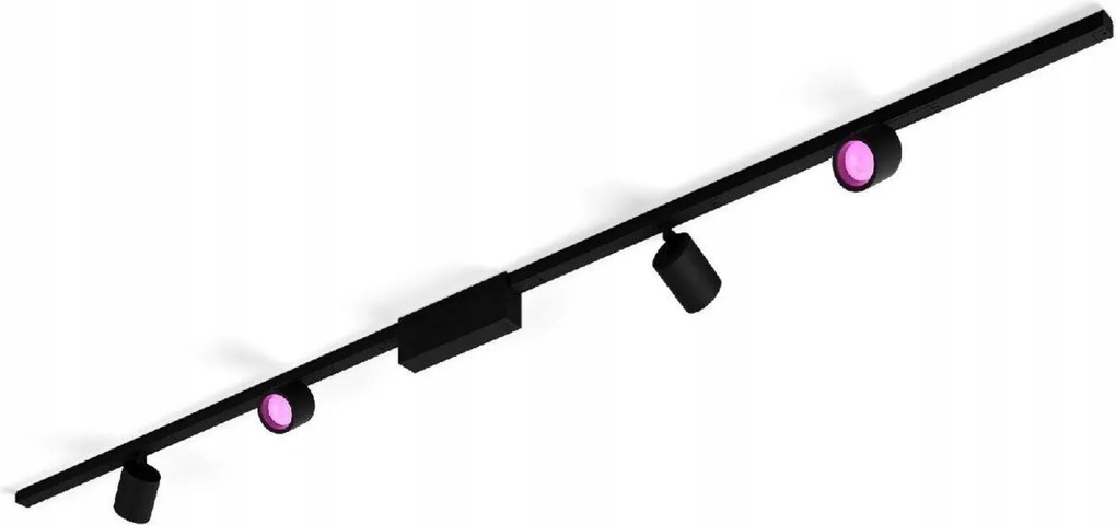 Philips Hue Perifo lištové svietidlo 4x Led, Rgb, 2040lm, čierne, smart