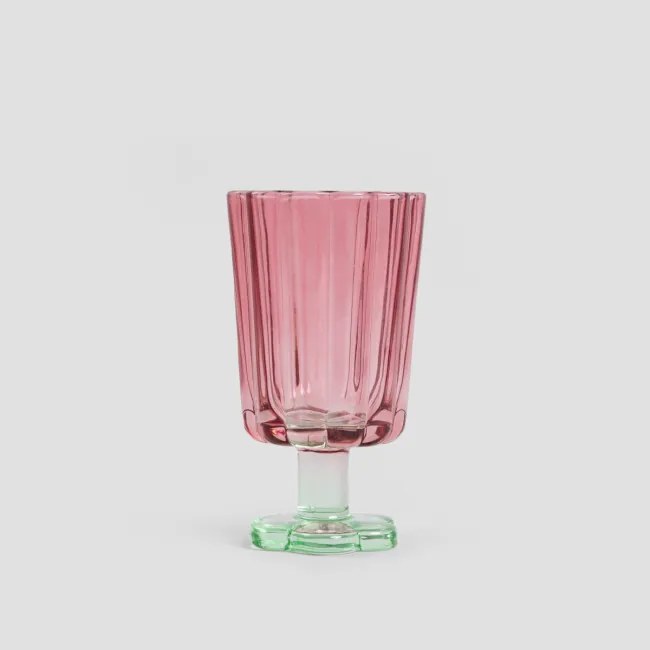 Pohár CASSIAR koralový / zelený 727177 220 ml