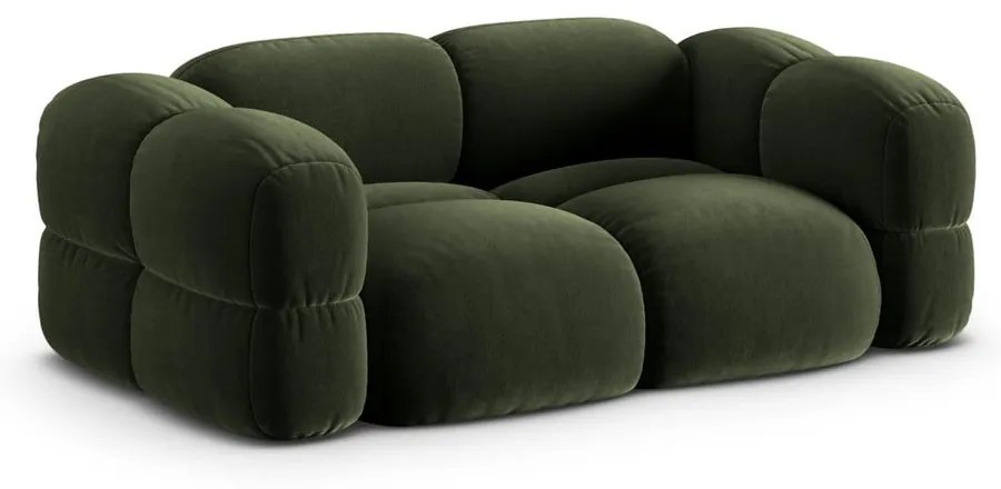 Zelená zamatová pohovka 210 cm Loretto – Cosmopolitan Design