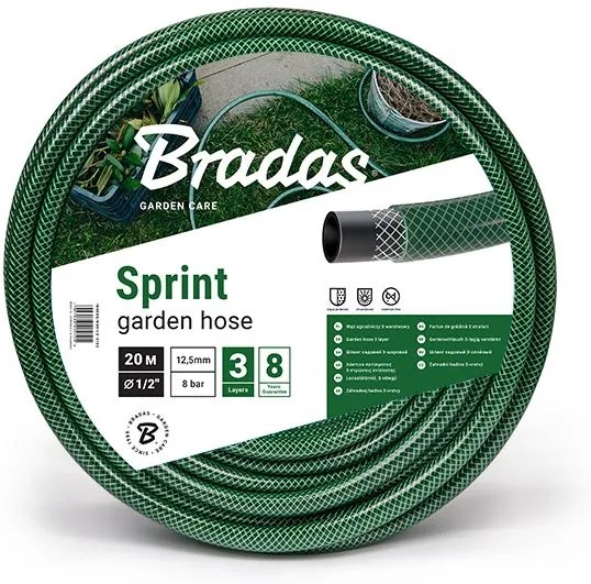 Bradas Záhradná hadica 1/2" 20m zelená SPRINT